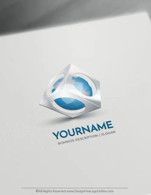 Create a 3D Logo For Free - Globe Logo Templates