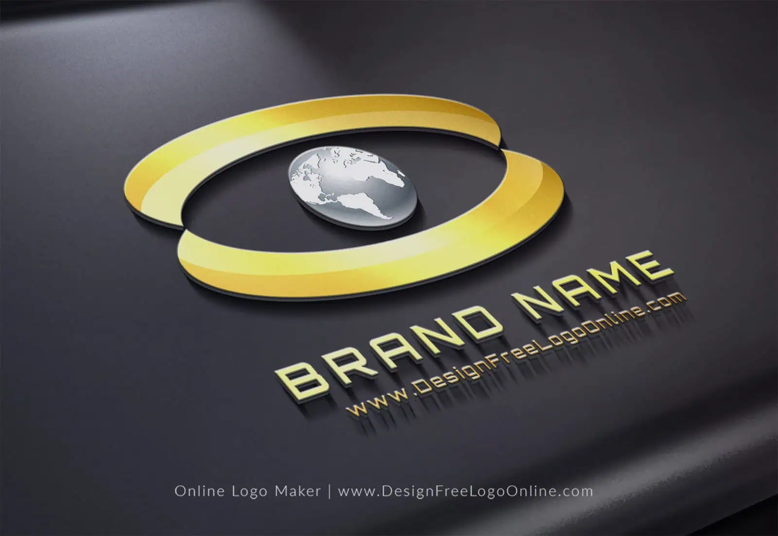 Creative Eye Logo Design With Globe Image