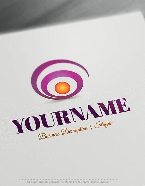 Design-Free-Abstract Spiral-Online-Logo-Template