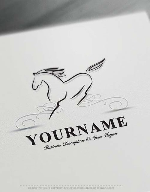 Design An Incredible Online Horse Logo Right Away