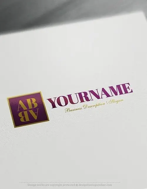 Gratis Logo Maker - Alphabet Logo Mallar