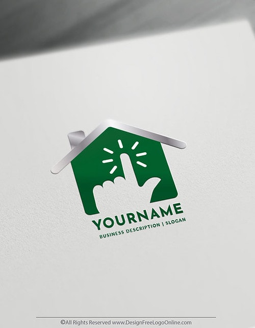 Easily create a Online House Searching Logo Template with the best Real Estate Logo Maker