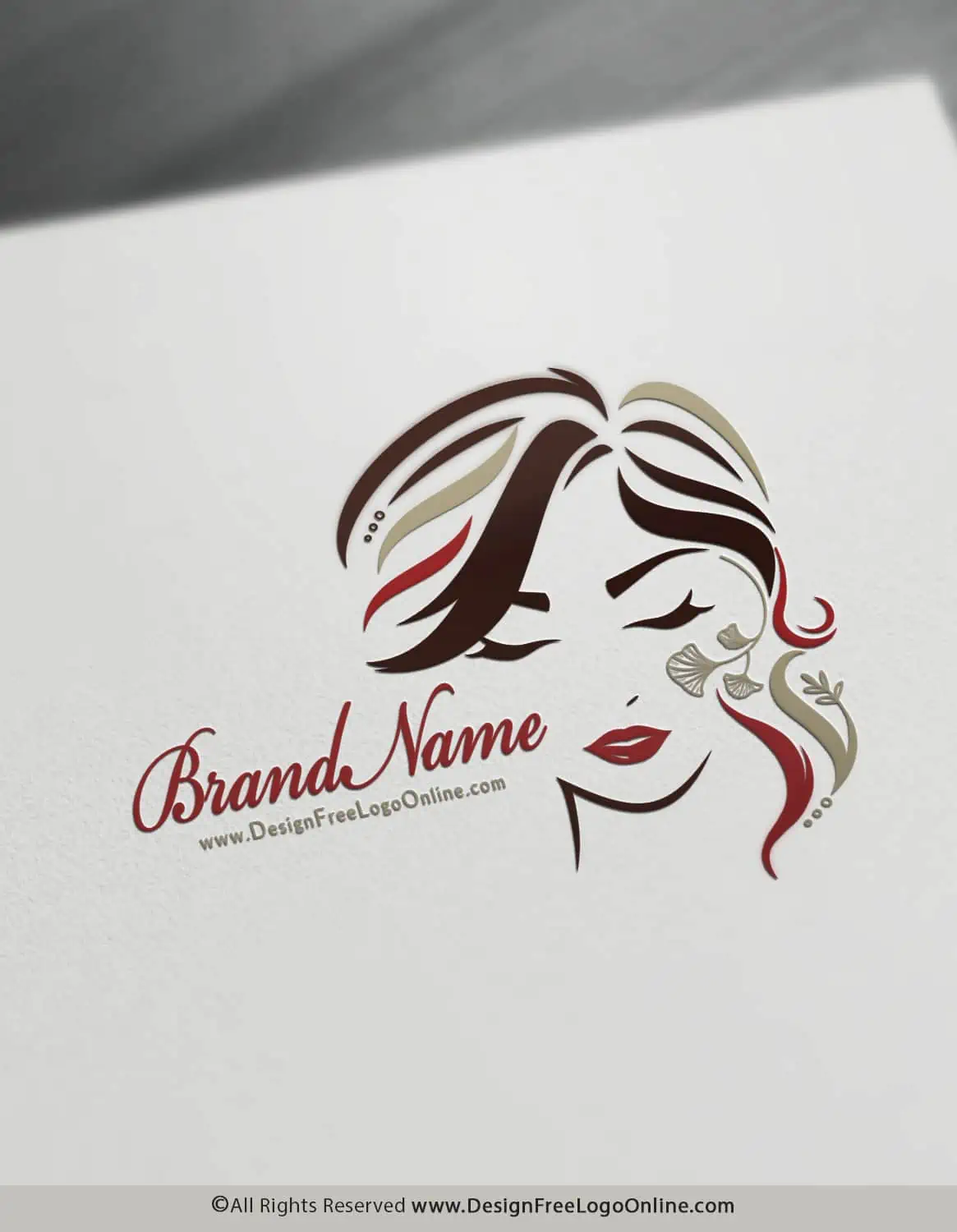 vintage beauty face Logo Design