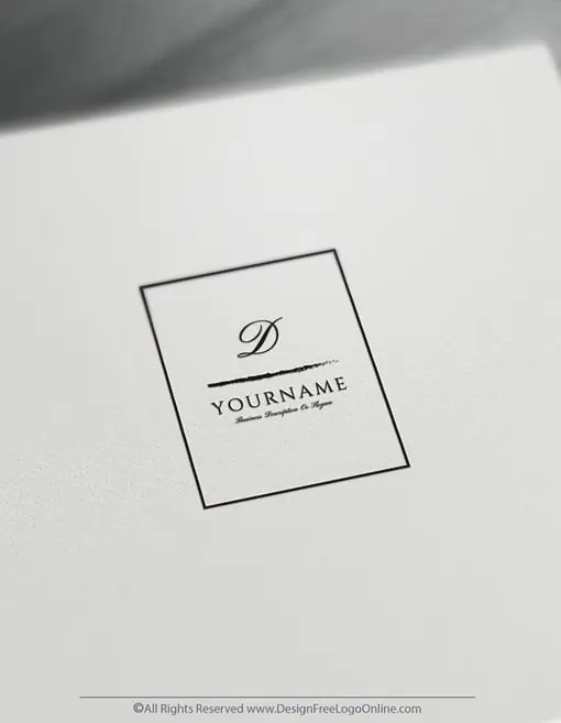 Simple Square Logo Design Template