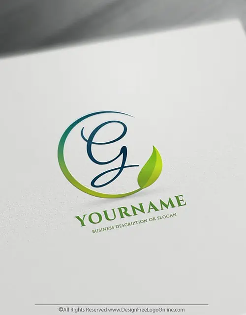 vector leaf logo branding with original free logo design templates