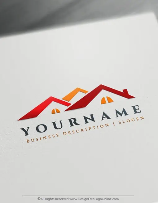 House roofing logo