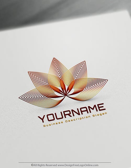 Design your own Lotus logo free. No registration