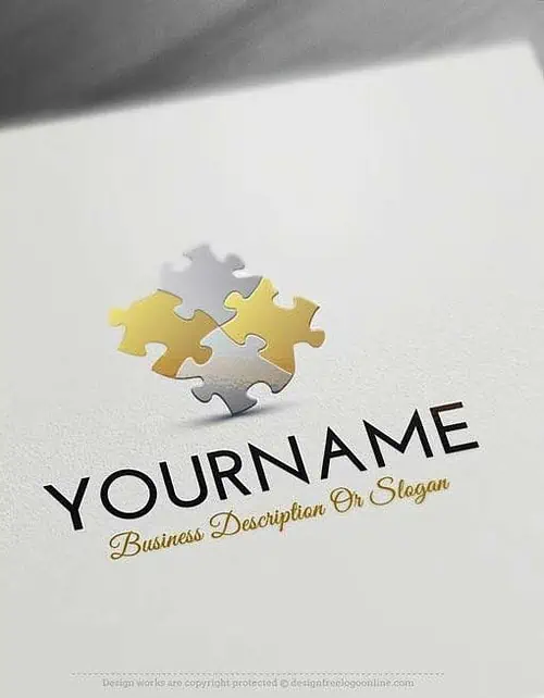Erstellen Sie kostenlos ein Logo – Puzzle-Logo-Vorlagen. Erstellen Sie ein Logo Puzzle Kostenloser Logo-Maker