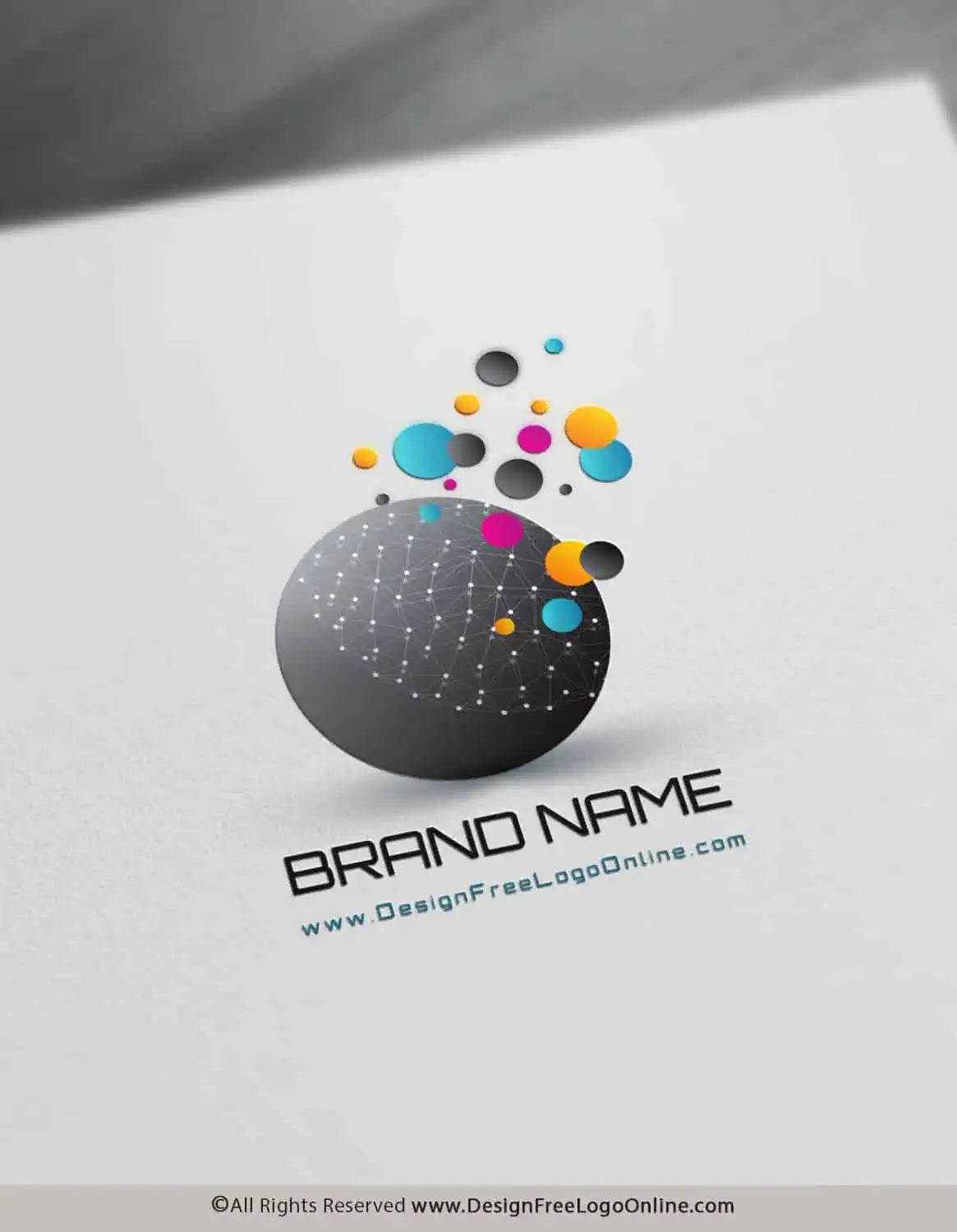 Διαδικτυακό πρότυπο λογότυπου Creative Bubbles