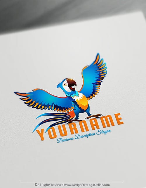 Be your own logo designer for free! Create Your Own Colourful Parrot Logo Ideas.