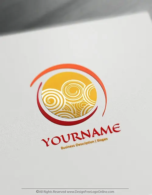 Create a spiral logo online using the Free Abstract logo maker 1