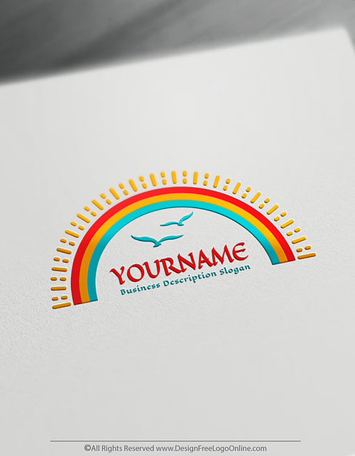 Make your own Rainbow logo designs with the online logo generator app