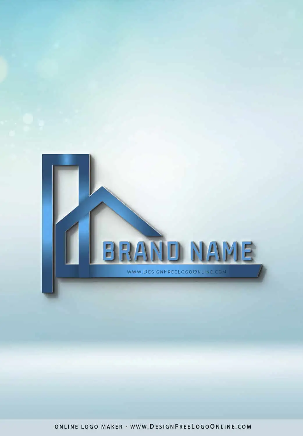 Creador de logotipos inmobiliarios en 3D en línea