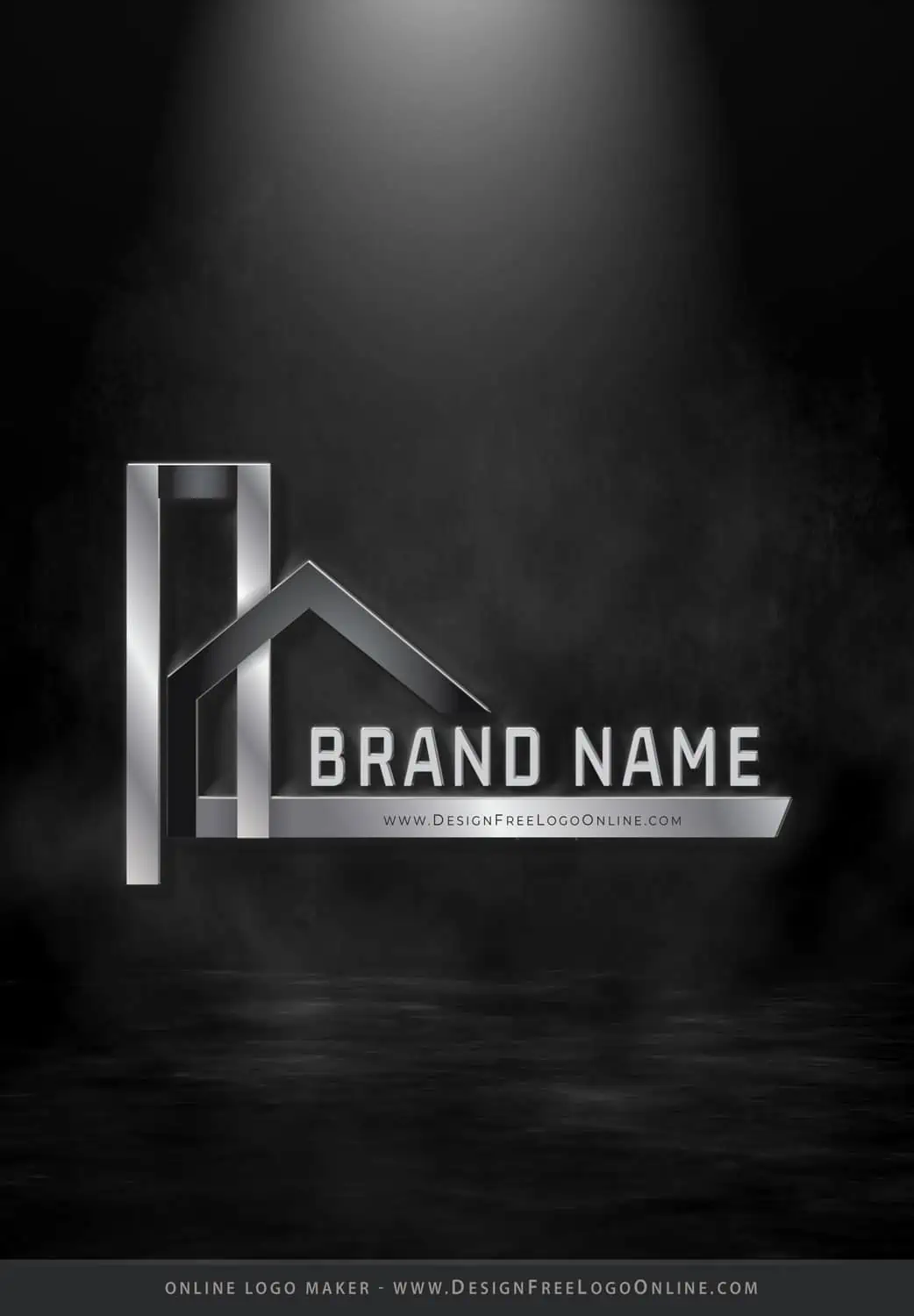 Creador de logotipos inmobiliarios en 3D en línea