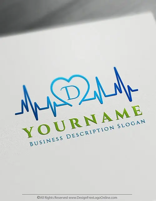 Creación de logotipos de latidos del corazón simplificada con el Creador de logotipos médicos gratuito
