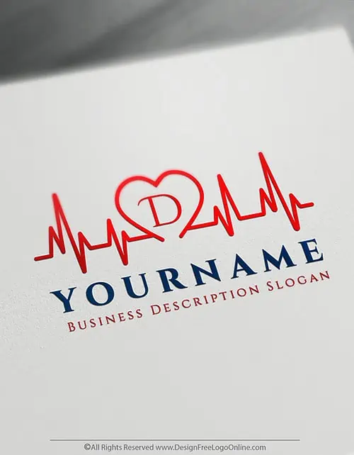 Creación de logotipos de latidos del corazón simplificada con el Creador de logotipos médicos gratuito
