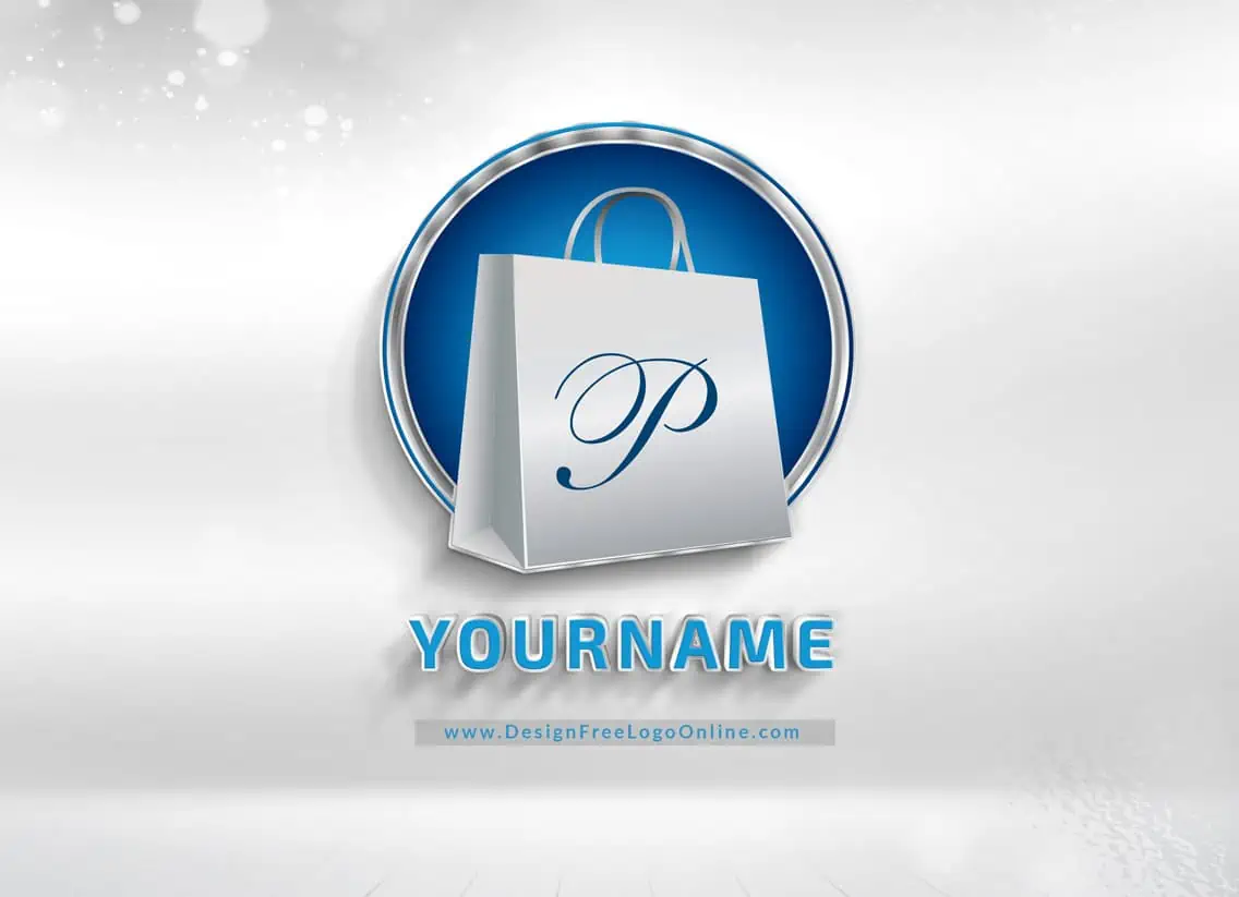 Ícone de saco de compras online - Criar logótipo de comércio eletrónico grátis