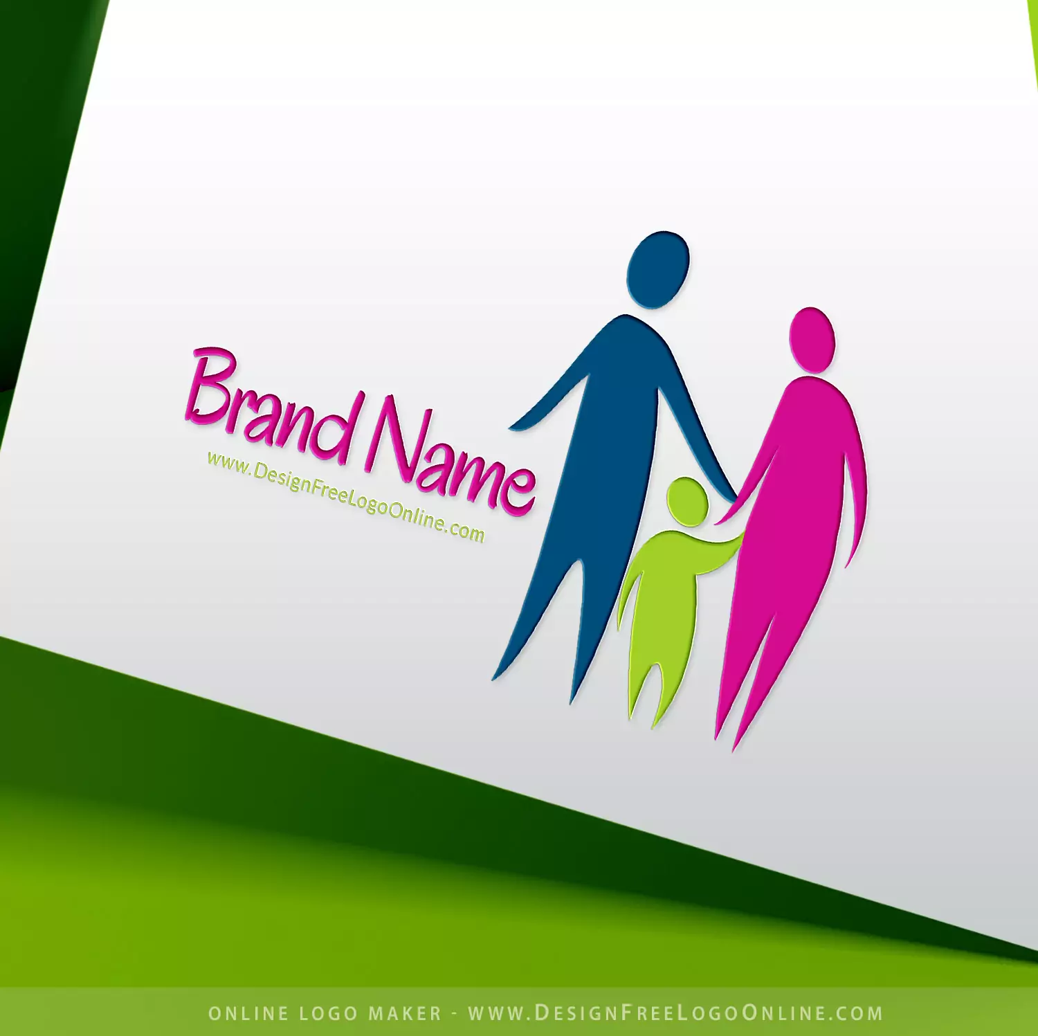Kids Family Logo Design Maker