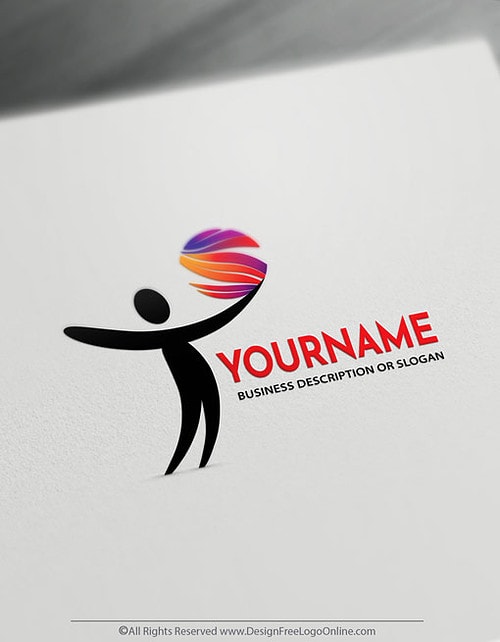 Online logo making. Use our logo maker to design your own human logo free