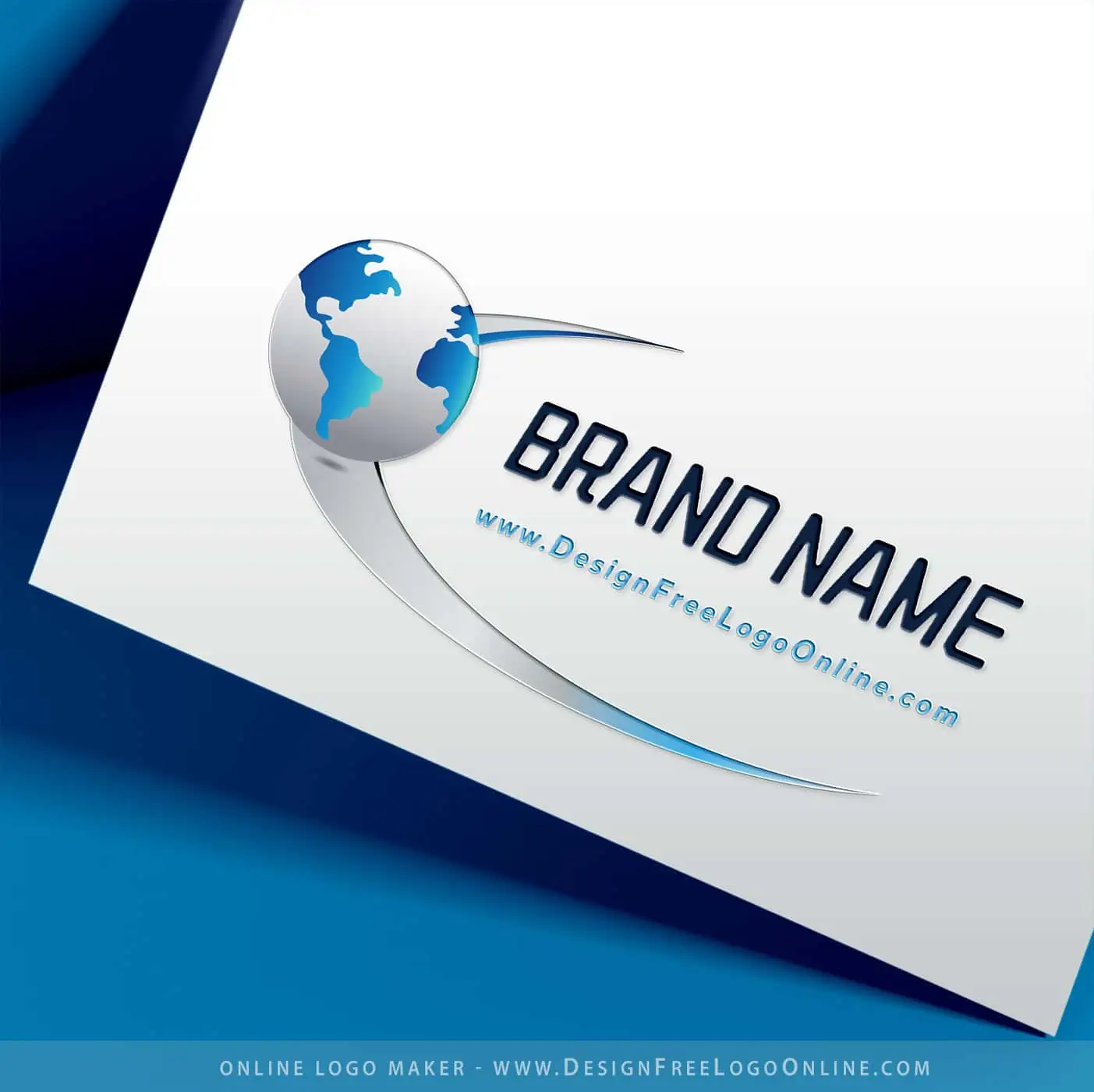 conception de logo d'entreprise avec globe