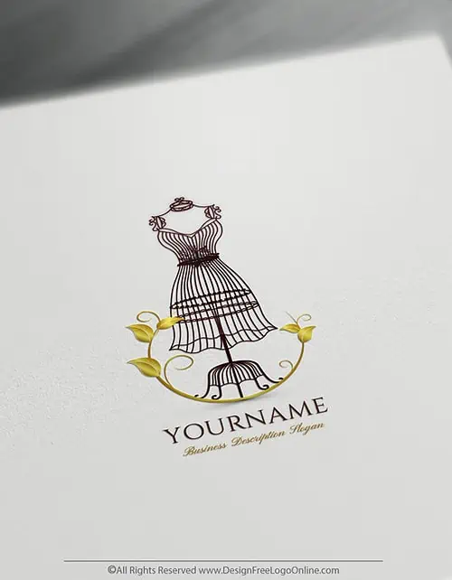 Gyllene kvinnors mode logotyp mallar