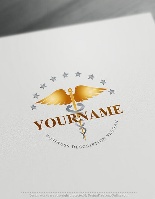 customize your Caduceus branding with the Hermes Medical logo template