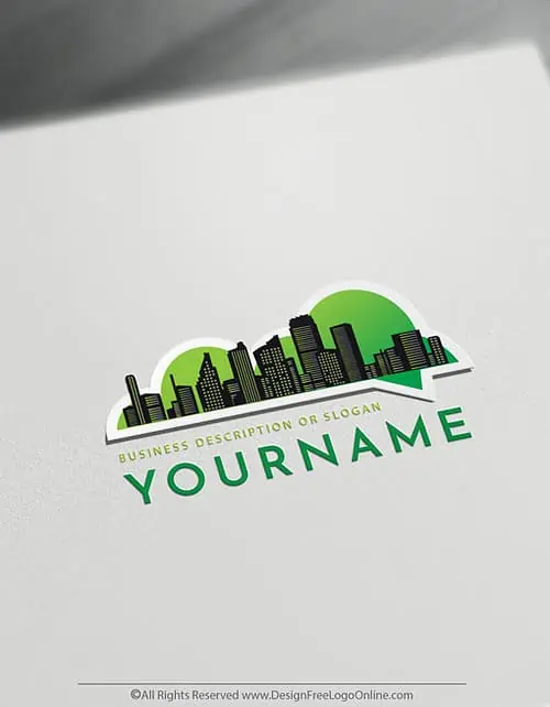 Instantly use the Real Estate Logo Maker for free to customize your own urban city logo design.
