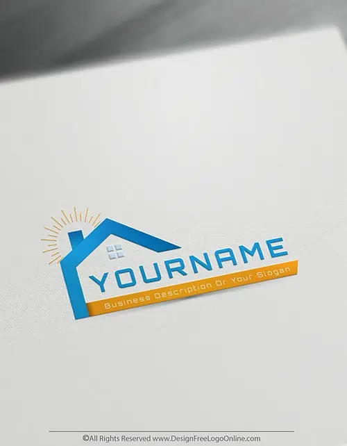 Design & Download Your Modern House Realtor Logo Online