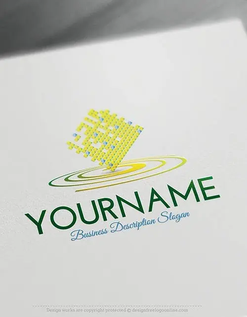 Make your own Digital cube Logo Templates - Free logo maker