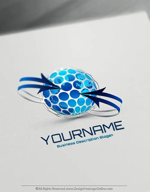 Create Your Own Online 3D Globe Logo Design Ideas