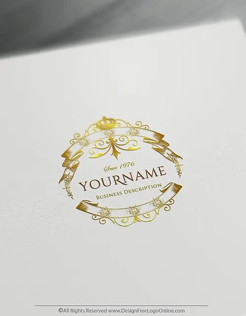 Free Gold Vintage Logo Maker