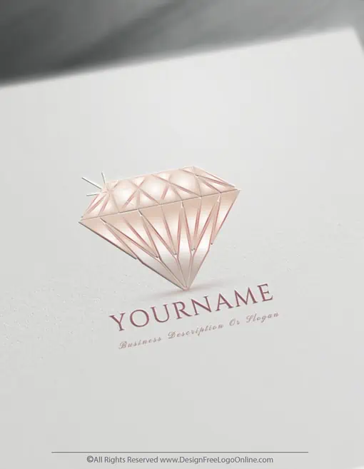 Pink diamonds logo maker Pink diamonds logo maker