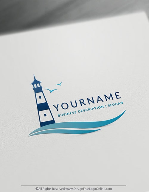Create a Logo For Free with the lighthouse Logo Template