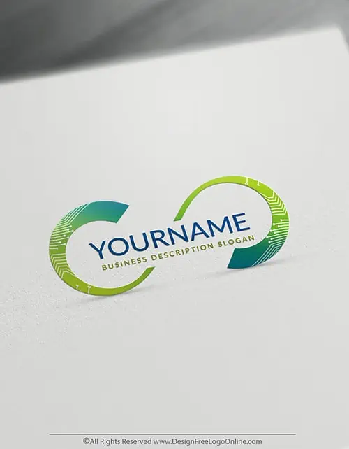 Technology Logos Free – Digital Infinity Logo Template