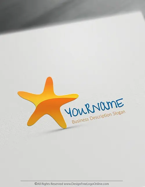 Create Sea Starfish Logo Design