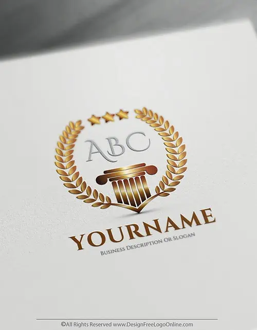 Luxurious Logo Maker - Greek style Alphabet Logo template
