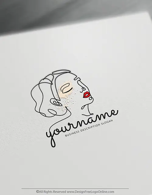 Minimalist Lines Face Logo.
