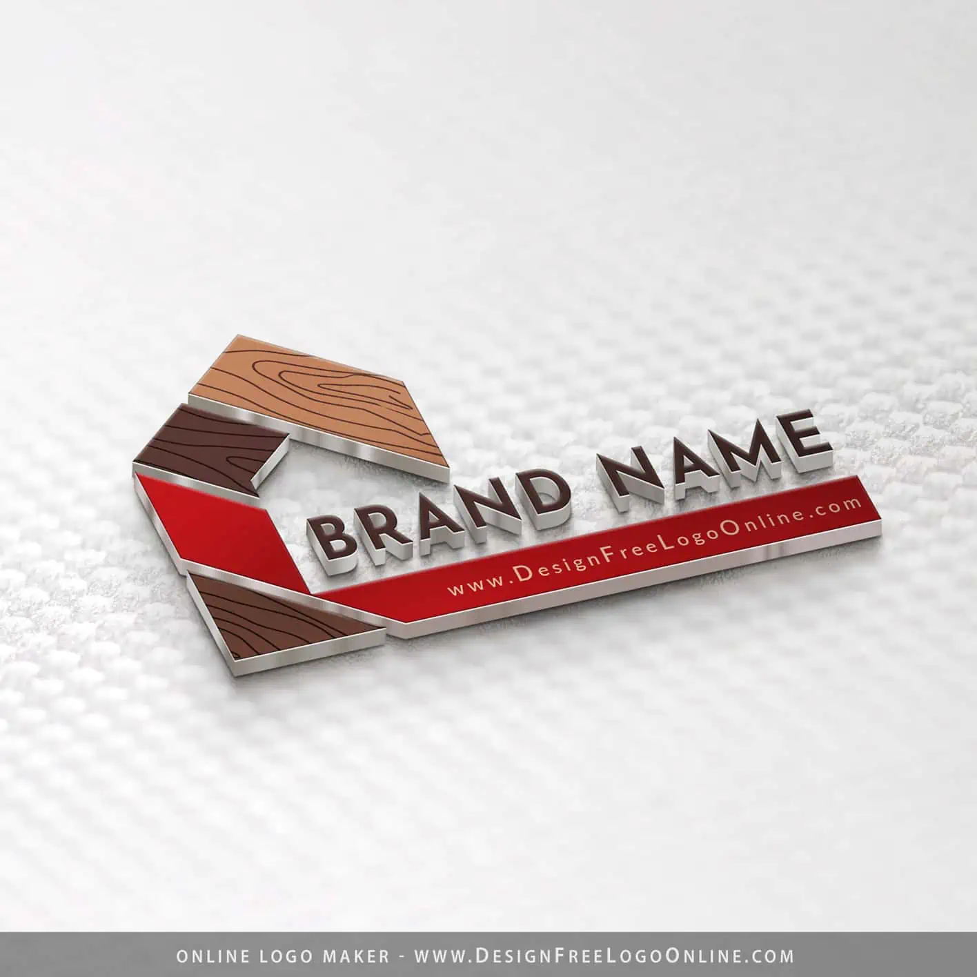 modern 3D carpenter logo maker
