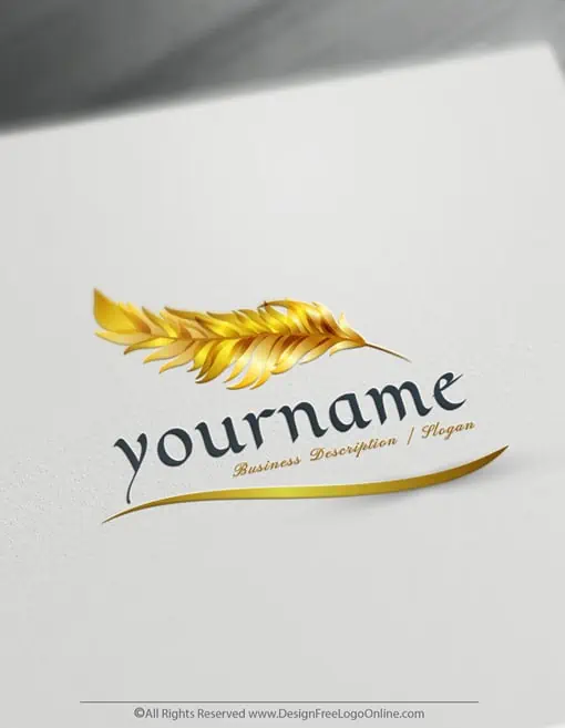 Conception de logo de stylo plume élégant