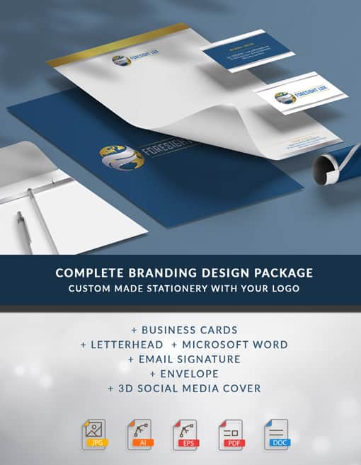 Custom Made Branding Design Package - Business Cards, Letterhead