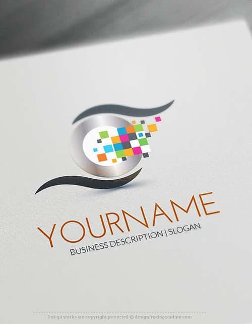 Online Digital Eye Logo Design - Make a Logo with our Free Logo Maker
