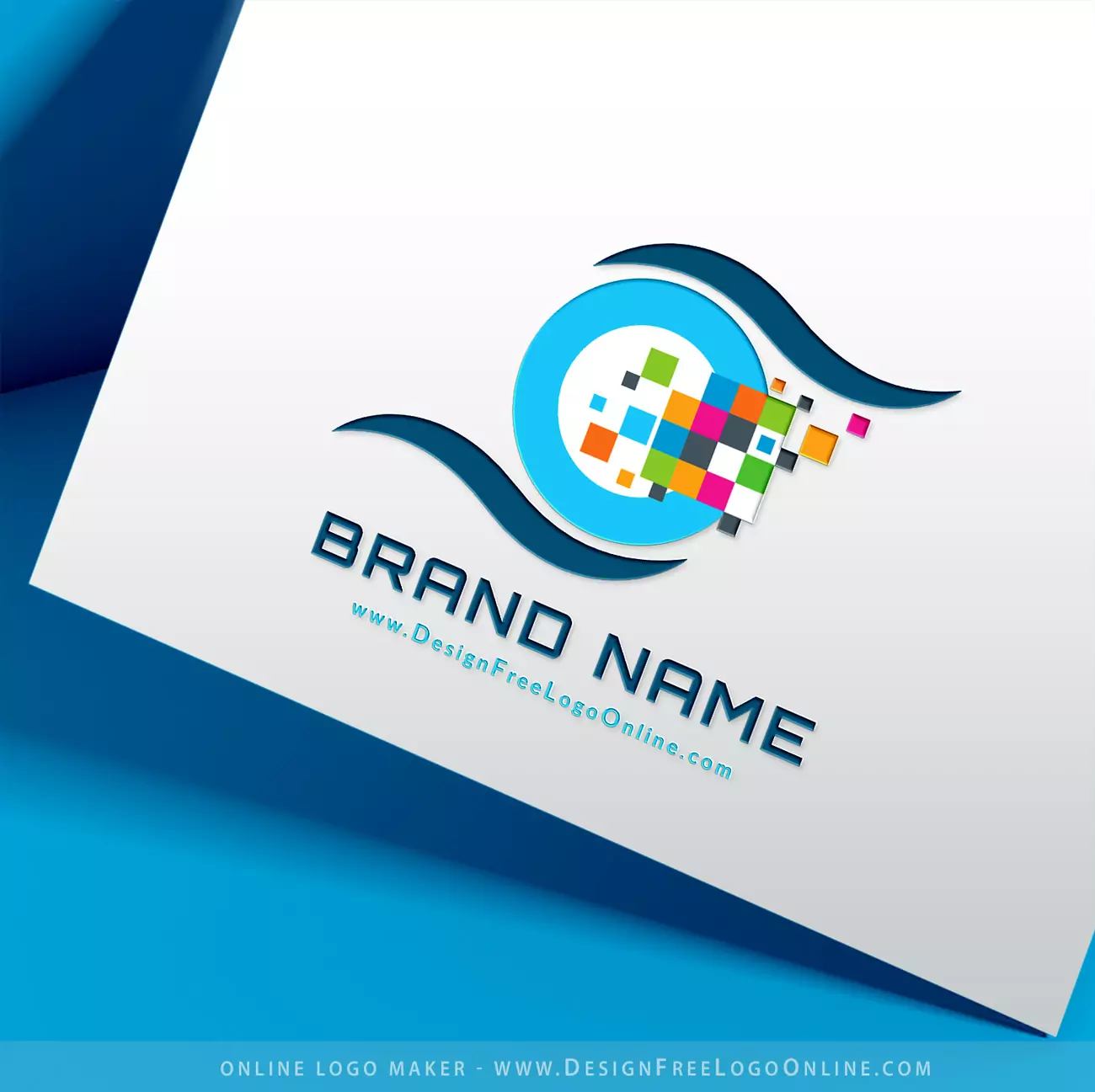 Digitales 3D-Logodesign