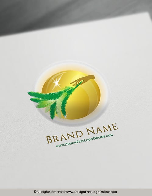 golden cleaning logo maker