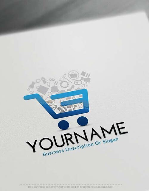 Make your own Online E-commerce cart logo maker with our free Logo creator. Use our free E-commerce logo maker and change your logo online.