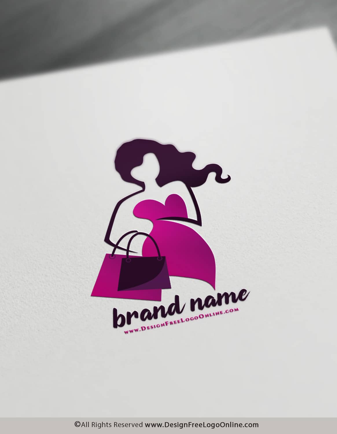 sexy woman shopping logo design sexy woman shopping logo design