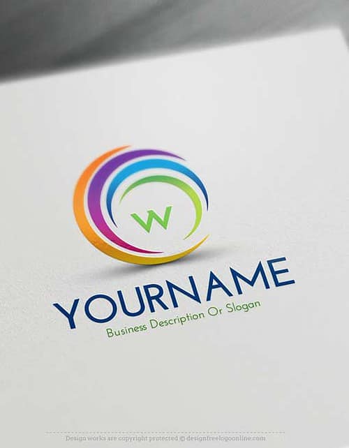 Create Online Swirl Logos with our logo design software