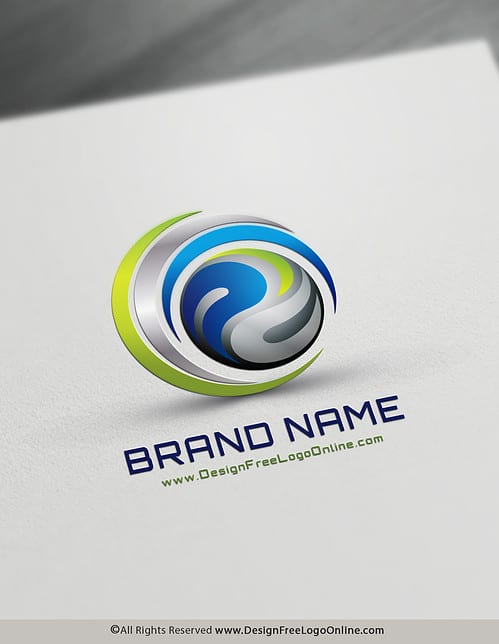 Online Create 3D Swirl Logo