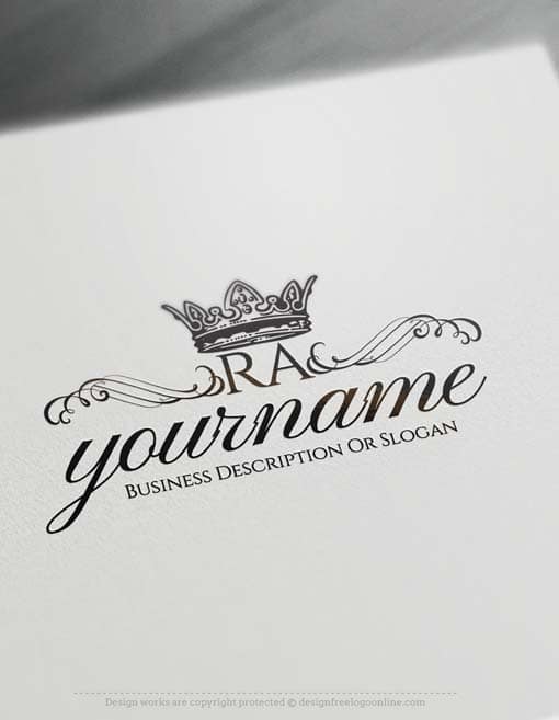 Vintage Royal Crown Logo Maker