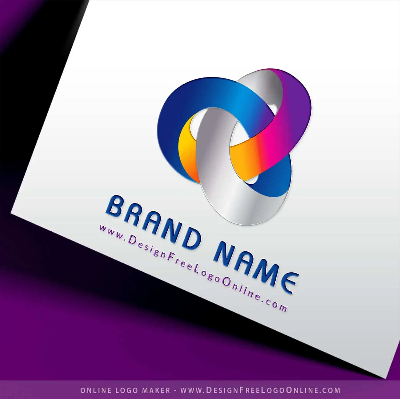 3D infinity-logotypdesigner