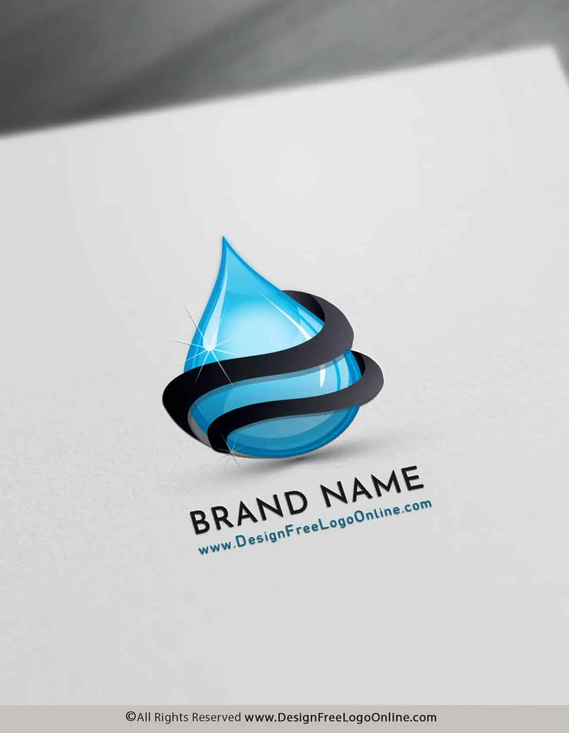 3d waterdrop logo maker
